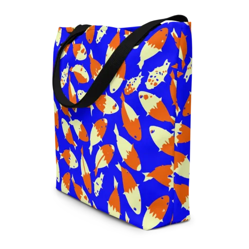 Koi Voltage on a Large Tote Bag W/ Pocket