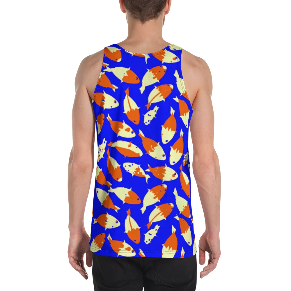 Koi Voltage on Men's Tank Top — Back
