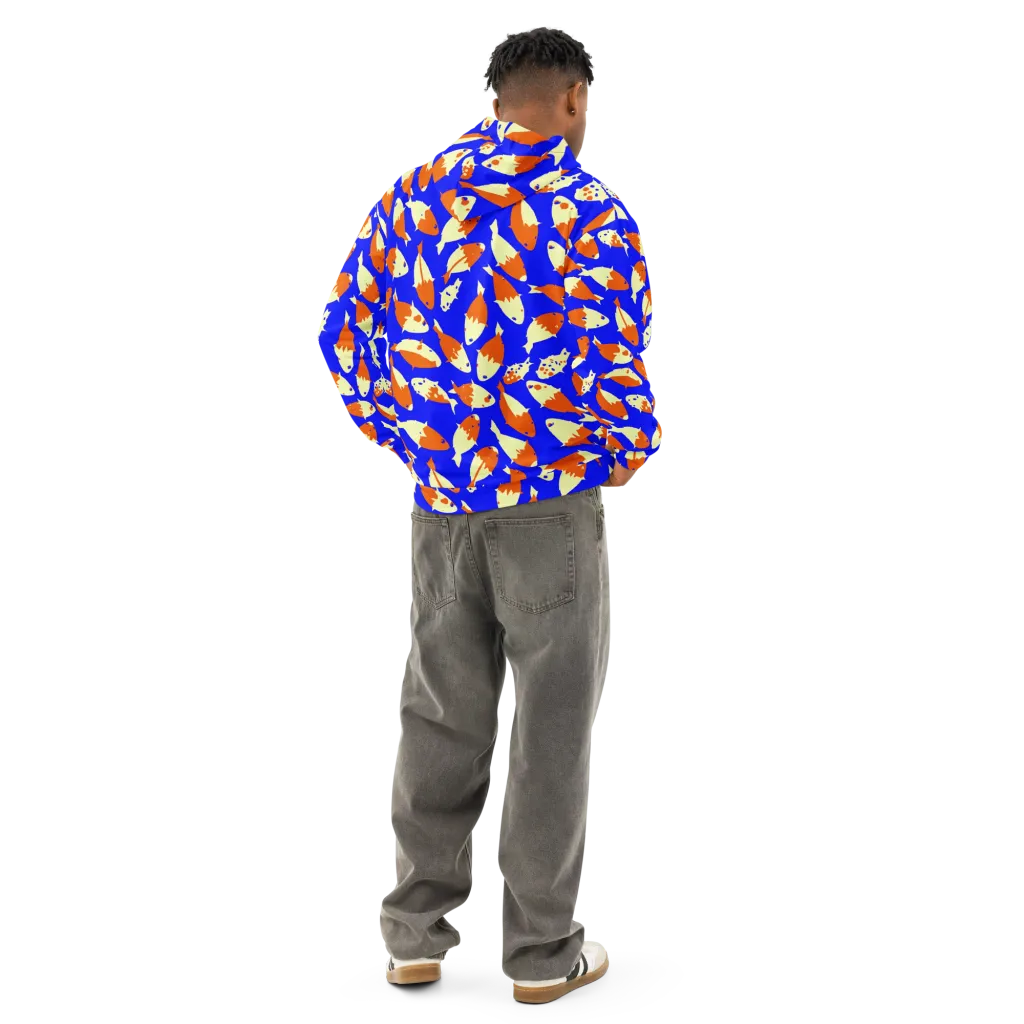 Koi Voltage on Cotton Hoodie — Back