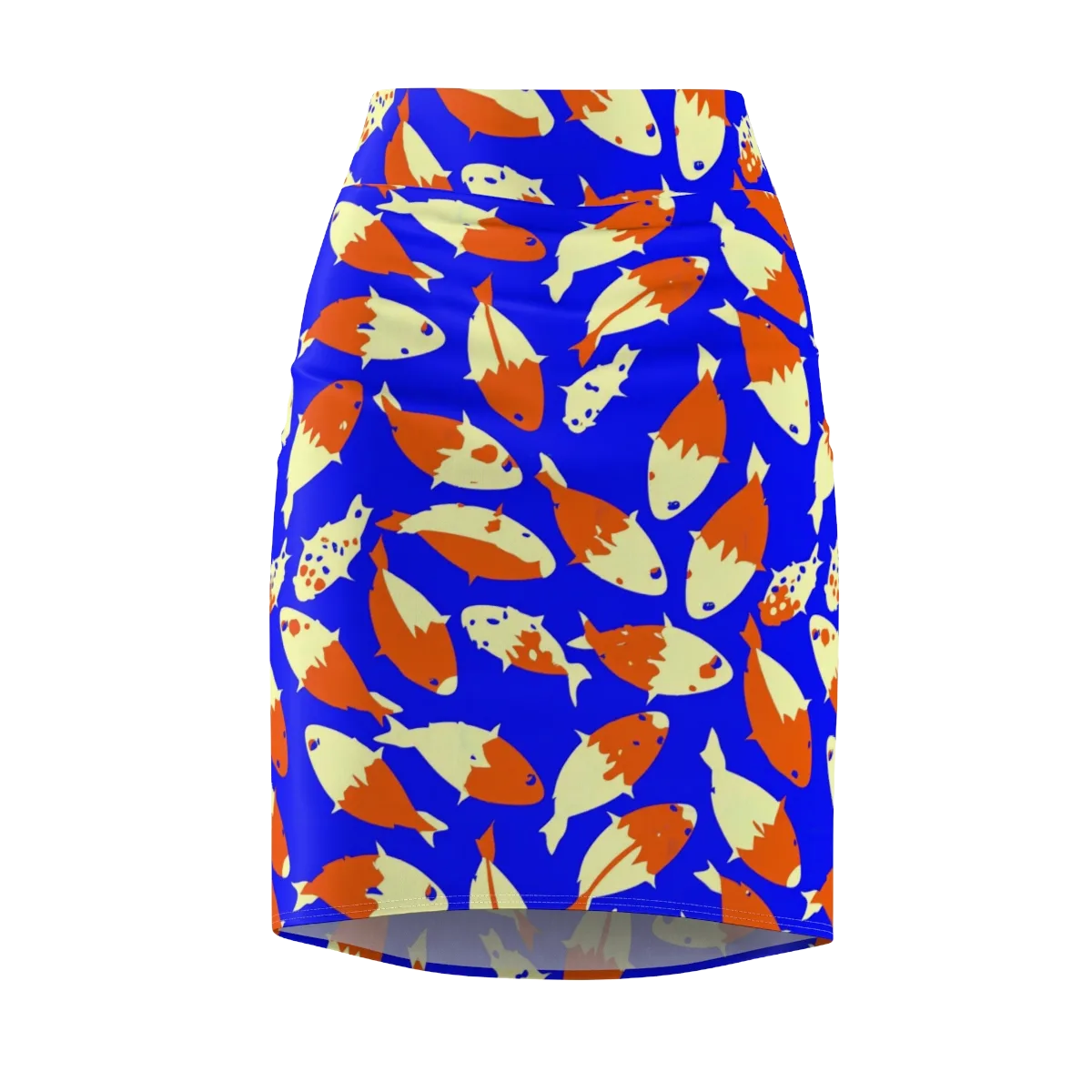Koi Voltage on Pencil Skirt — Front