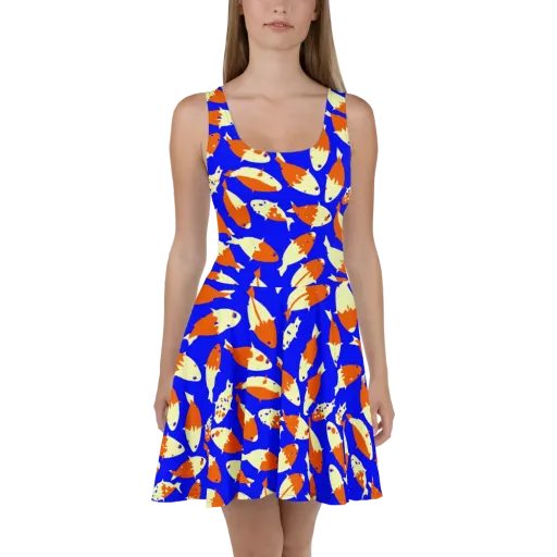 Koi Voltage on a Skater Dress