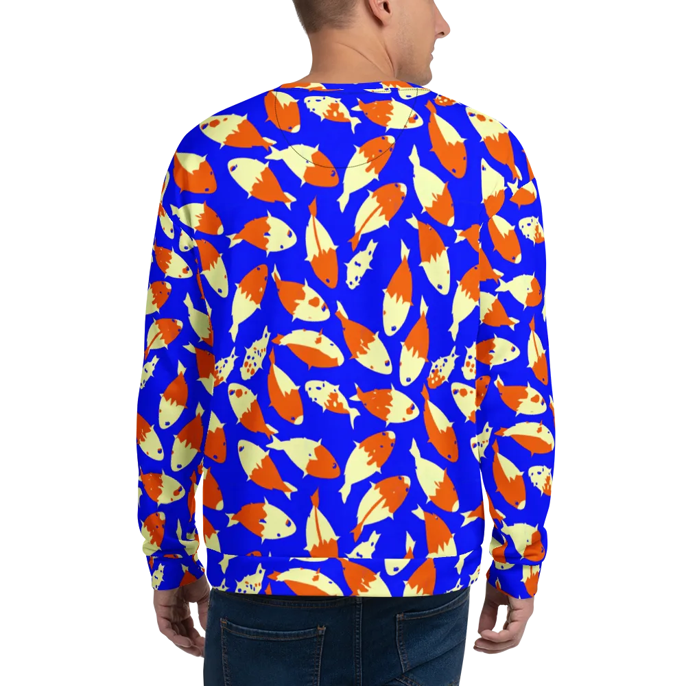 Koi Voltage on Sweatshirt — Back