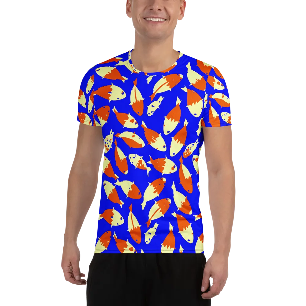 Koi Voltage on Men's Athletic T-Shirt — Front