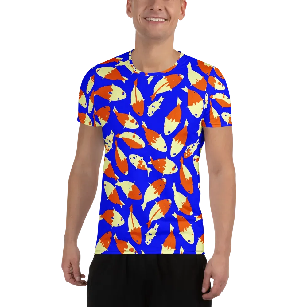 Koi Voltage on Men's Athletic T-Shirt — Front