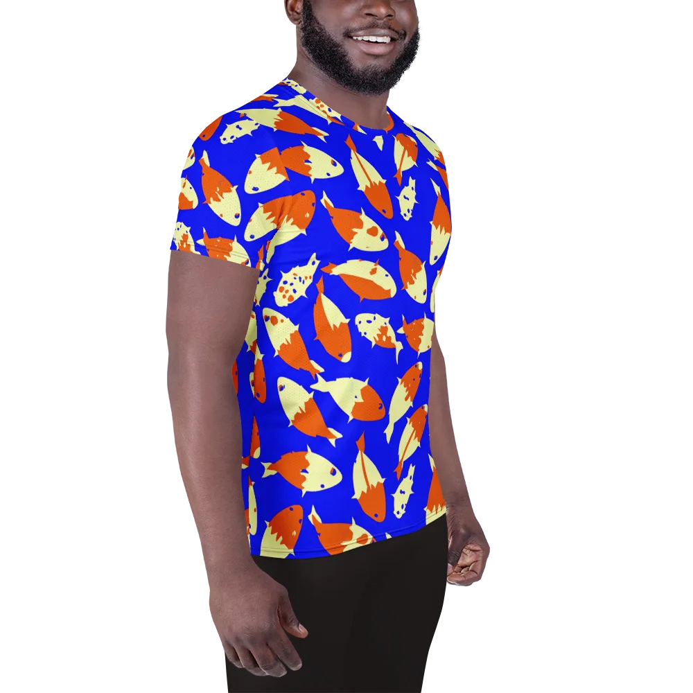 Koi Voltage on Men's Athletic T-Shirt — Right