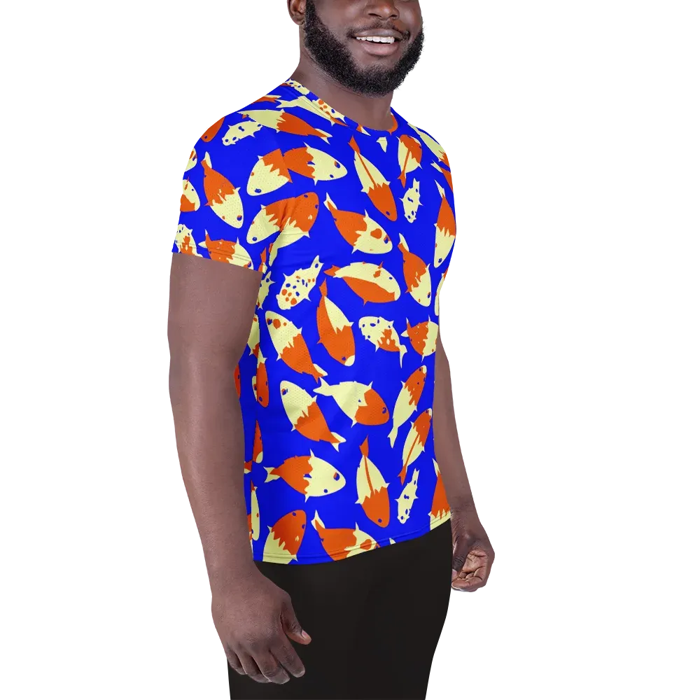 Koi Voltage on Men's Athletic T-Shirt — Right