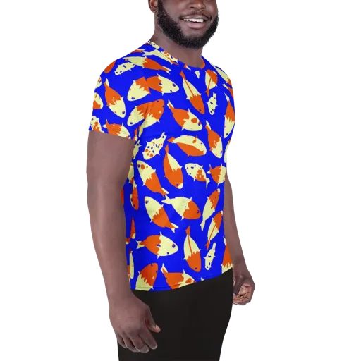 Koi Voltage on a Men's Athletic T-Shirt