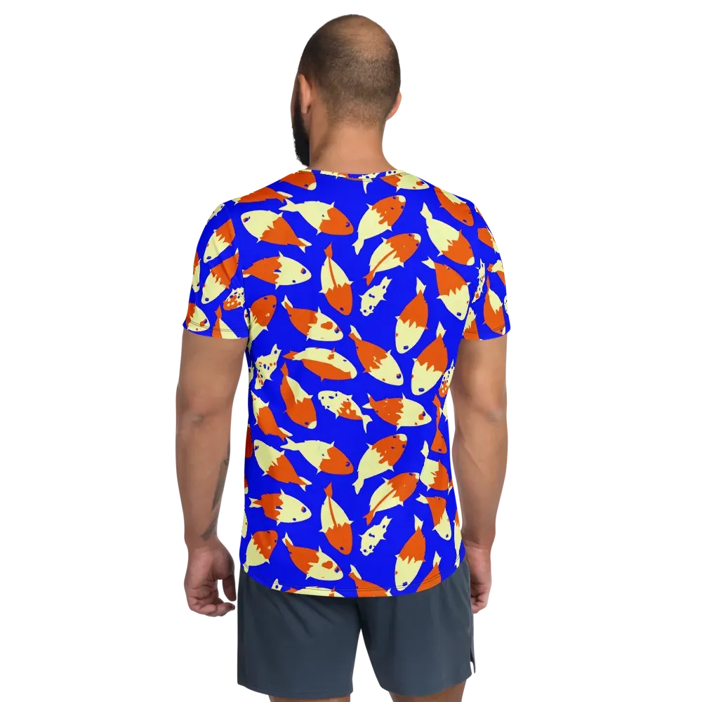 Koi Voltage on Men's Athletic T-Shirt — Back