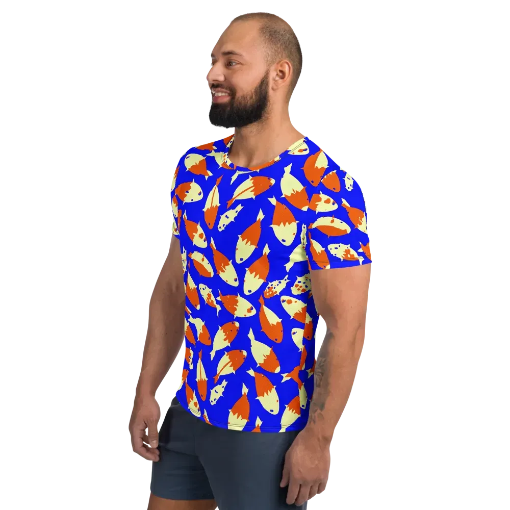 Koi Voltage on Men's Athletic T-Shirt — Left
