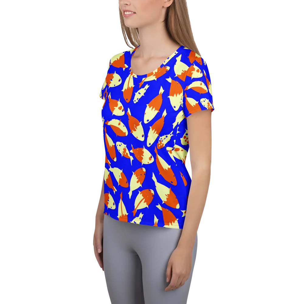 Koi Voltage on Women's Athletic T-Shirt — Left