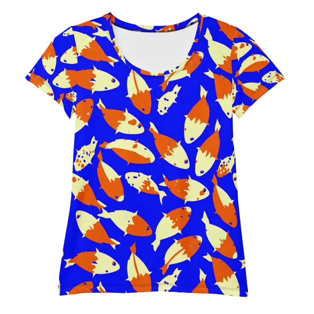 Koi Voltage on Women's Athletic T-Shirt — Front