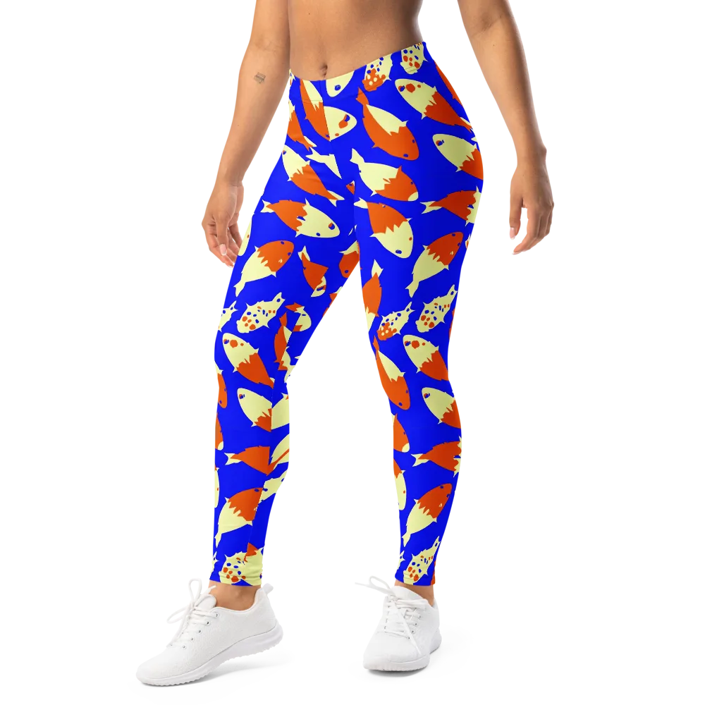 Koi Voltage on Leggings — Left Front