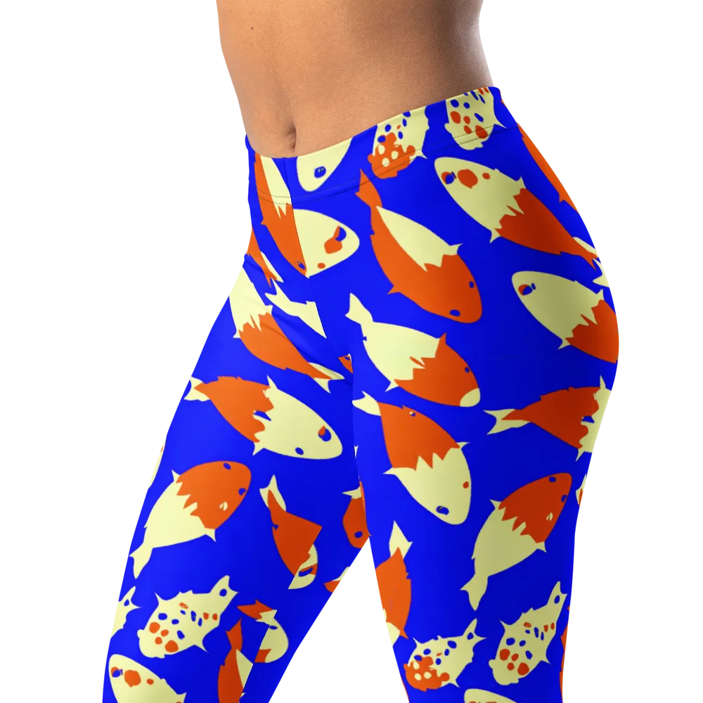 Koi Voltage on Leggings — Left Front
