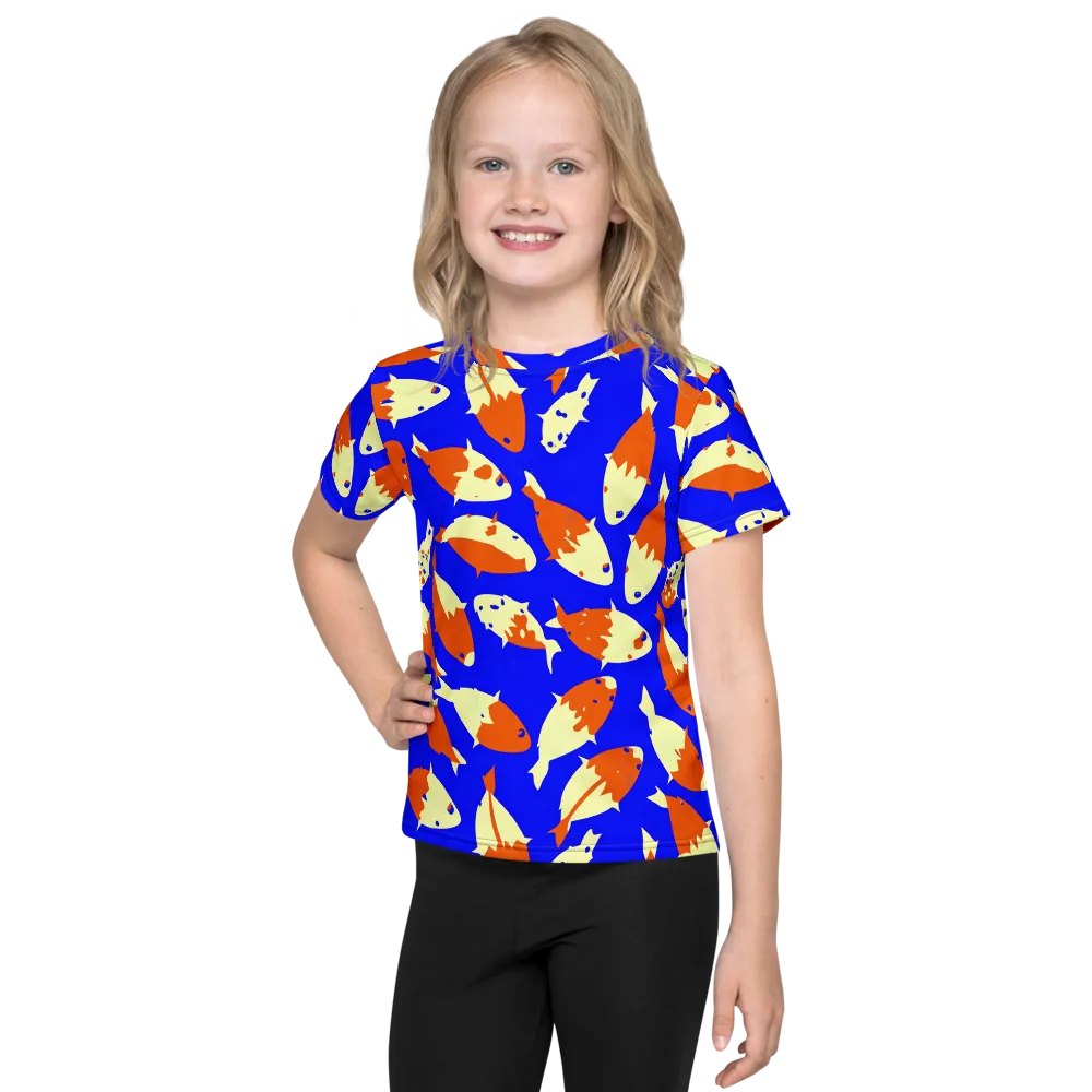 Koi Voltage on Kids Crew Neck T-Shirt — Front