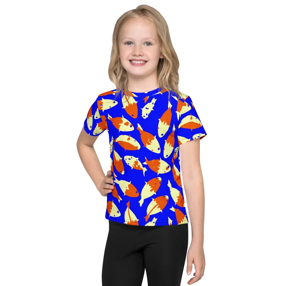 Koi Voltage on Kids Crew Neck T-Shirt — Front