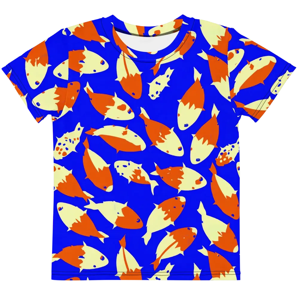 Koi Voltage on Kids Crew Neck T-Shirt — Front