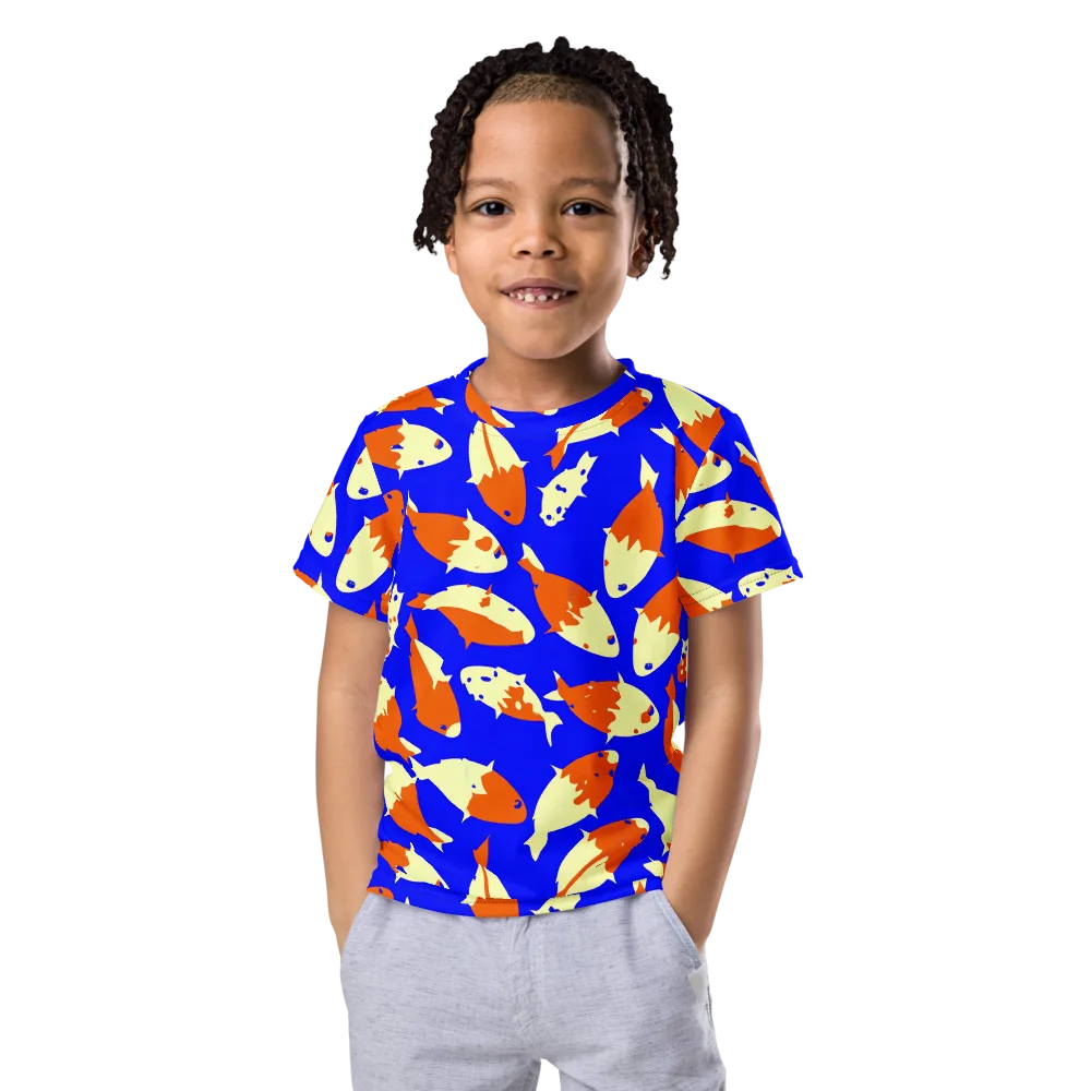 Koi Voltage on Kids Crew Neck T-Shirt — Front