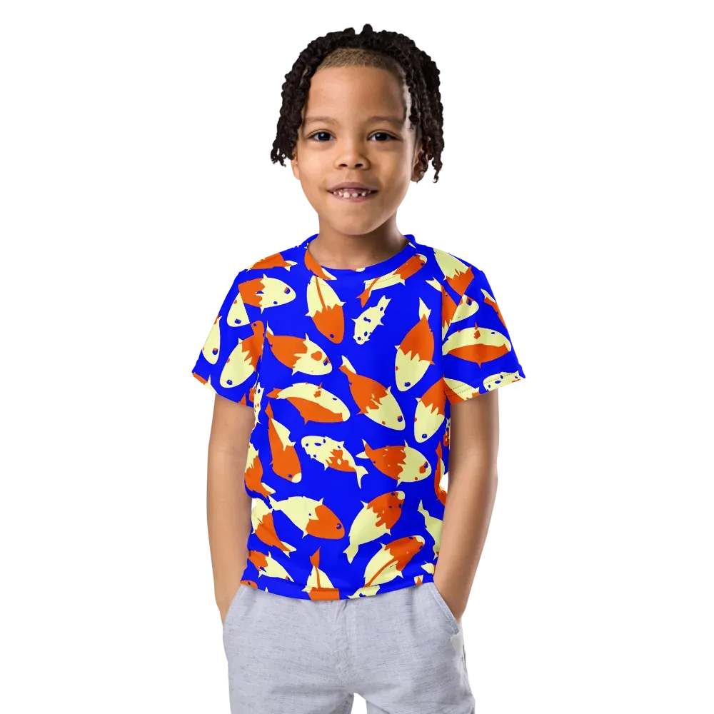 Koi Voltage on Kids Crew Neck T-Shirt — Front