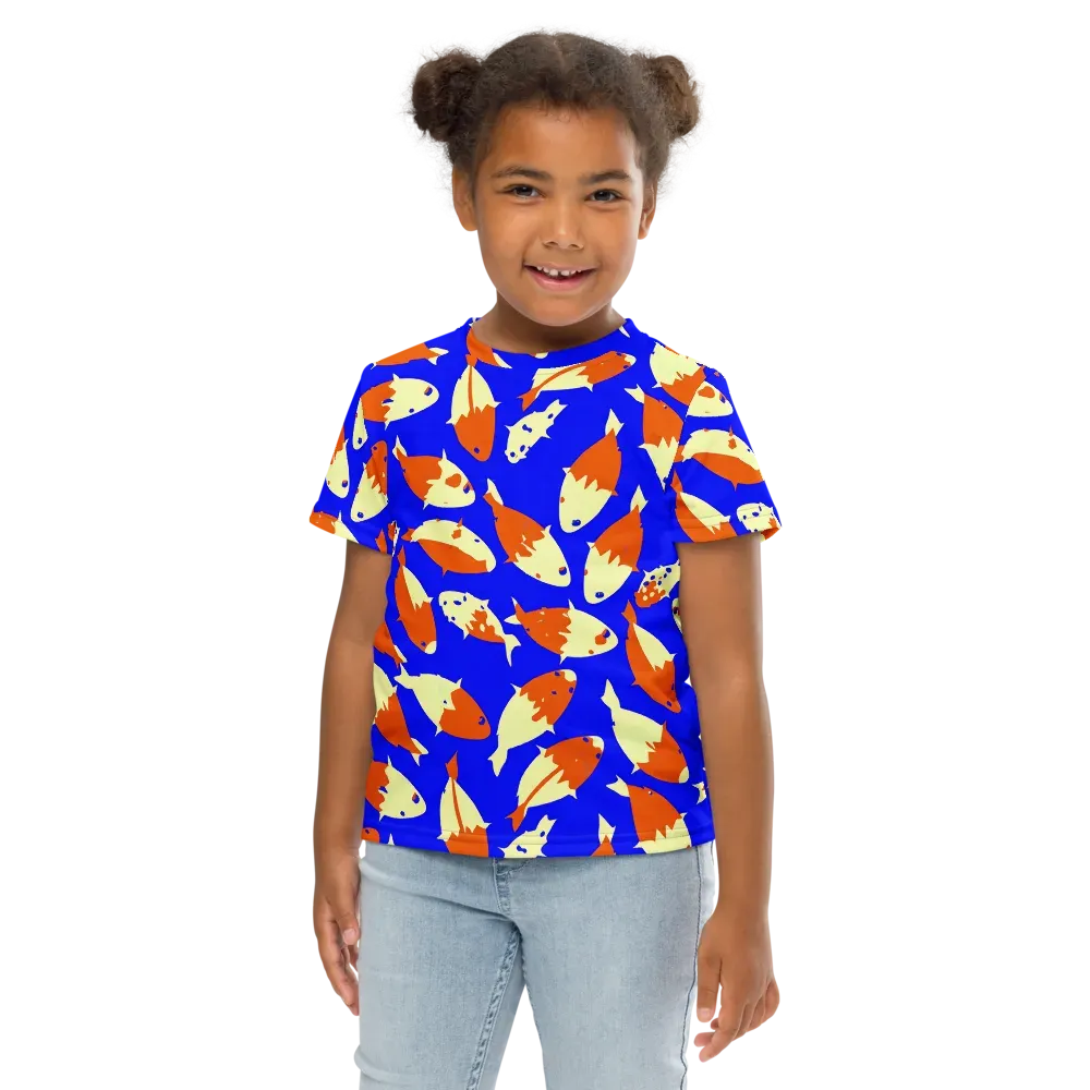 Koi Voltage on Kids Crew Neck T-Shirt — Front