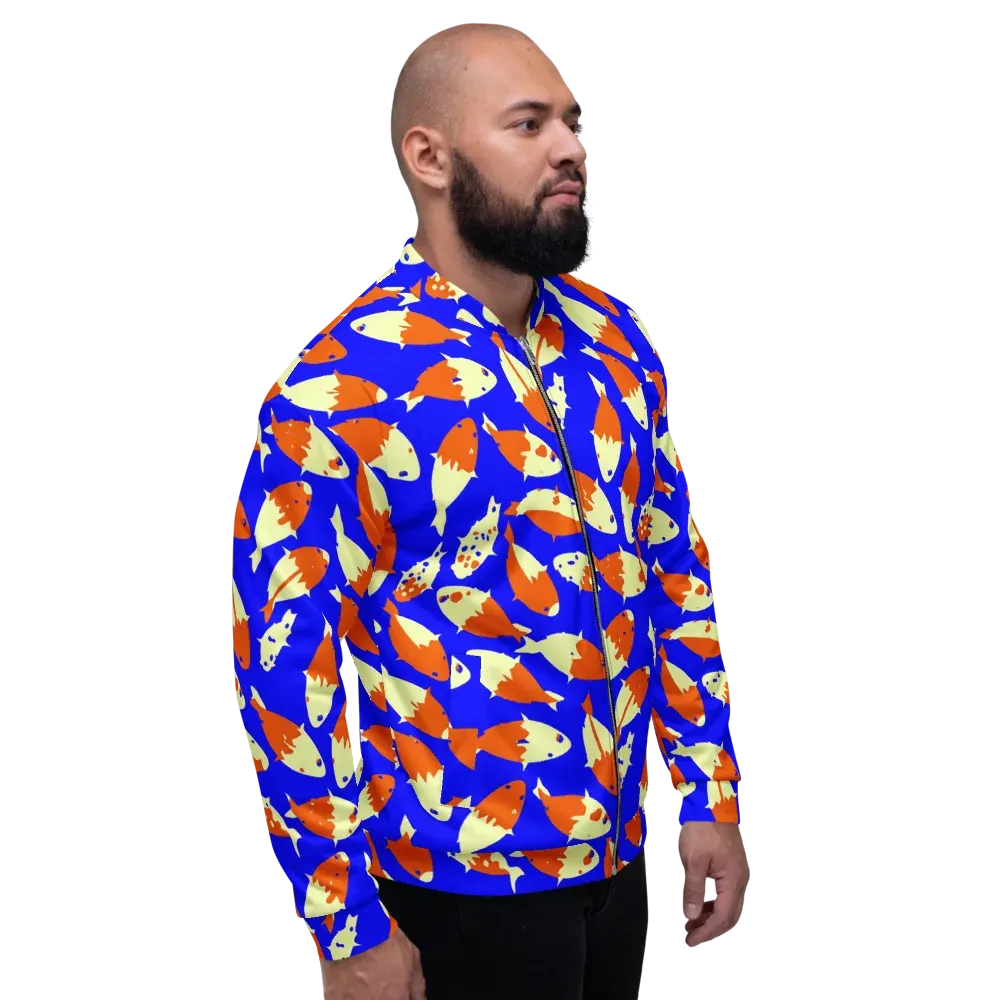 Koi Voltage on Bomber Jacket — Right