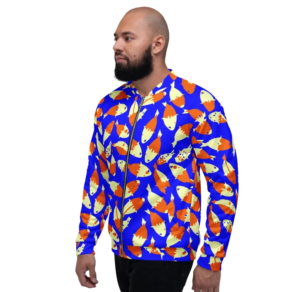 Koi Voltage on Bomber Jacket — Left