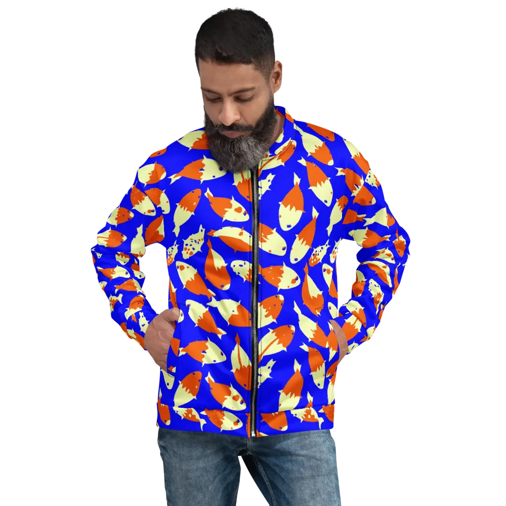 Koi Voltage on Bomber Jacket — Front