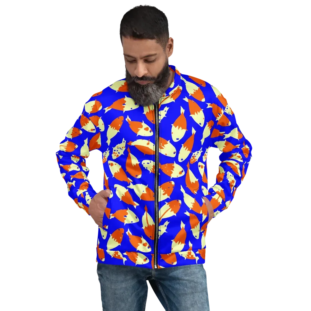 Koi Voltage on Bomber Jacket — Front