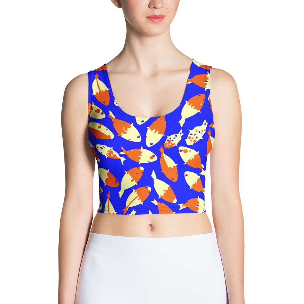 Koi Voltage on Crop Top — Front