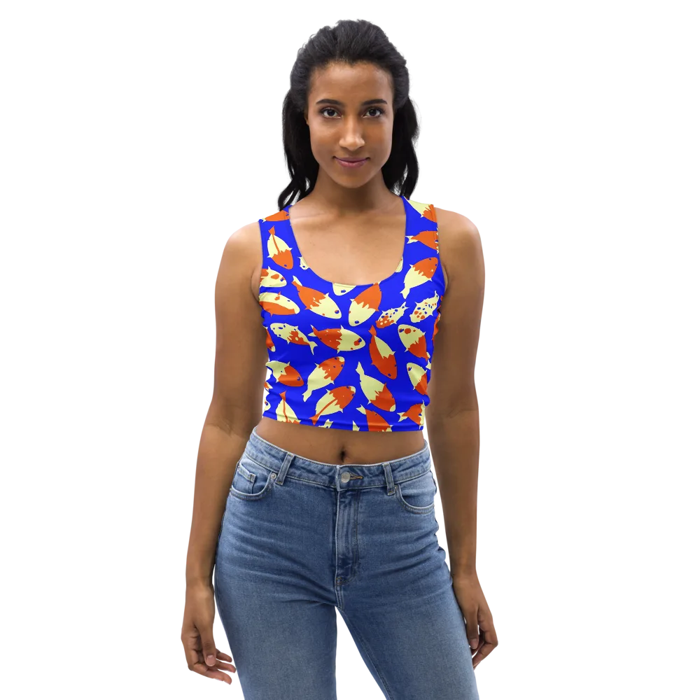 Koi Voltage on Crop Top — Front