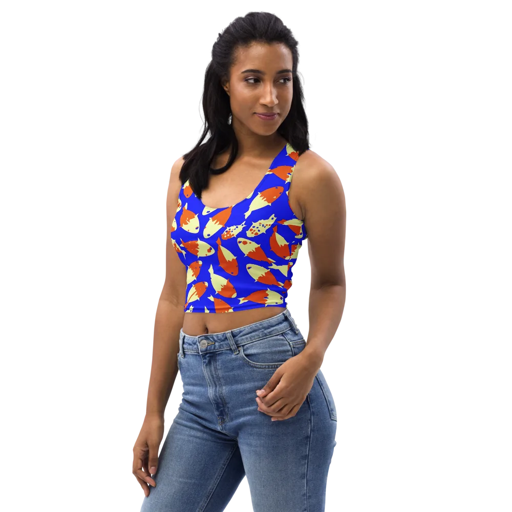 Koi Voltage on Crop Top — Left Front