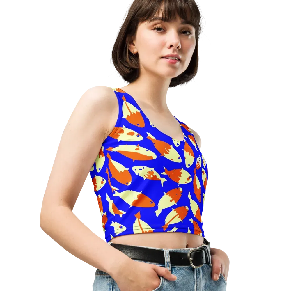 Koi Voltage on Crop Top — Right Front