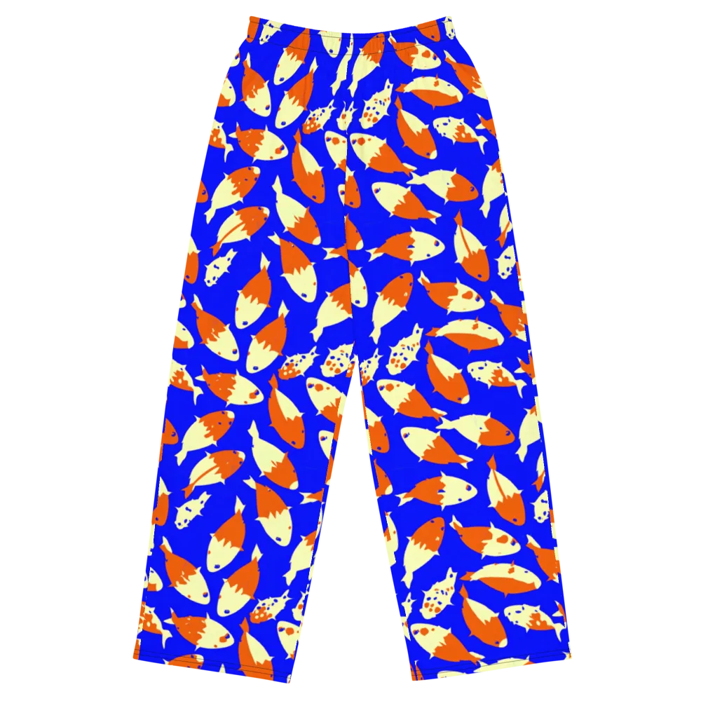 Koi Voltage on Wide-Leg Pants — Front