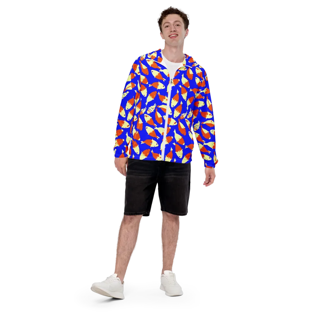 Koi Voltage on Men's Windbreaker — Front