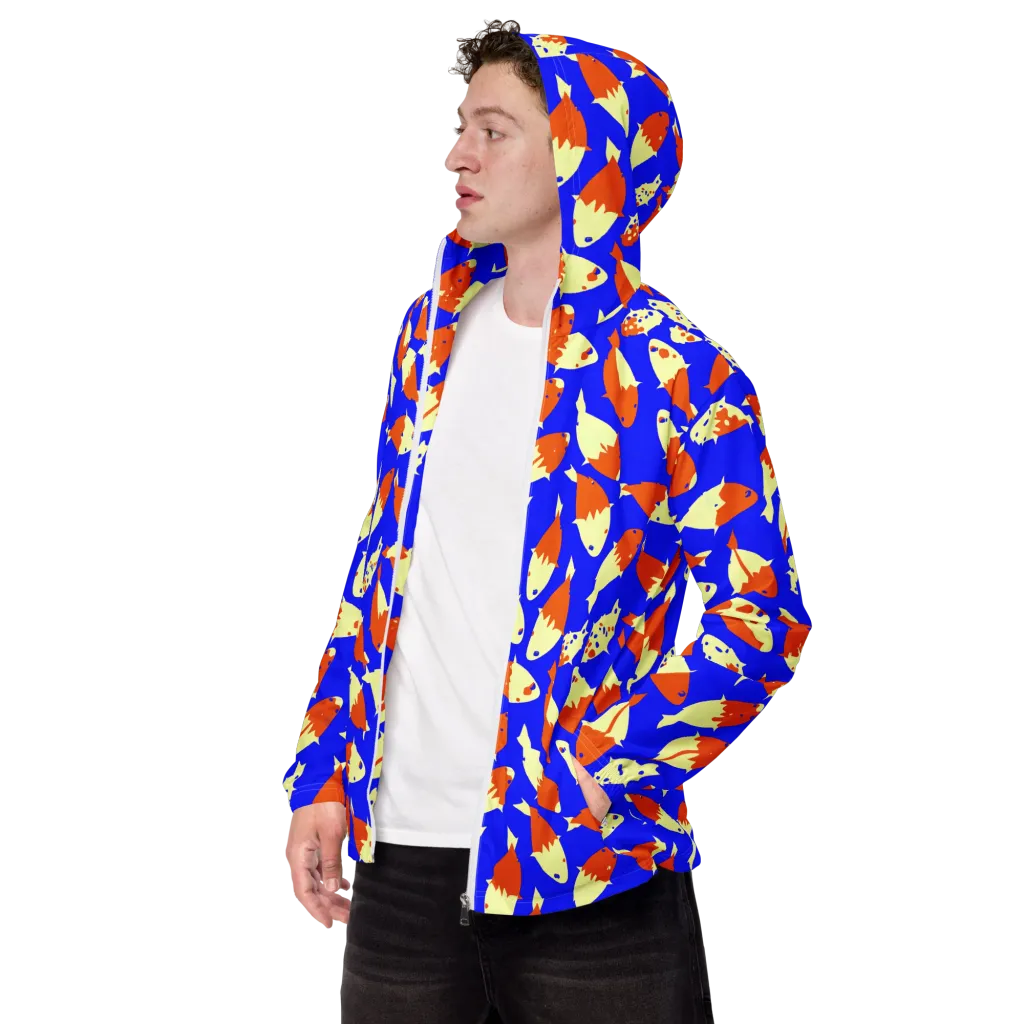 Koi Voltage on Men's Windbreaker — Left Front