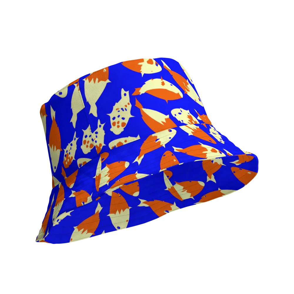 Koi Voltage on Reversible Bucket Hat — Product details Outside