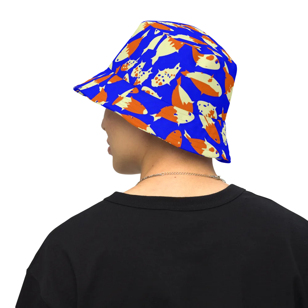 Koi Voltage on Reversible Bucket Hat — Back Inside