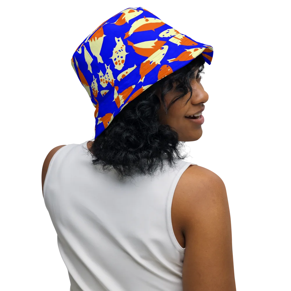 Koi Voltage on Reversible Bucket Hat — Right Outside