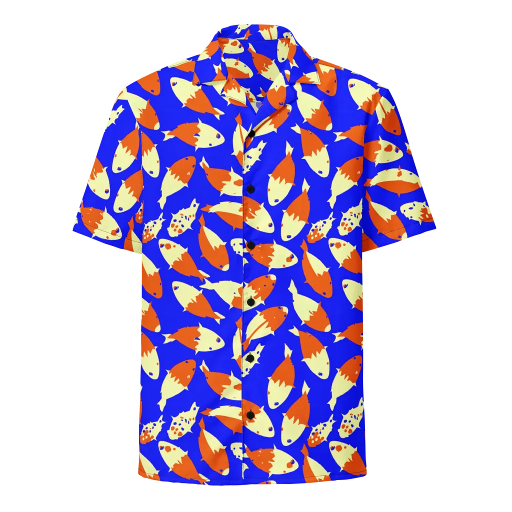 Koi Voltage on Button Shirt — Front