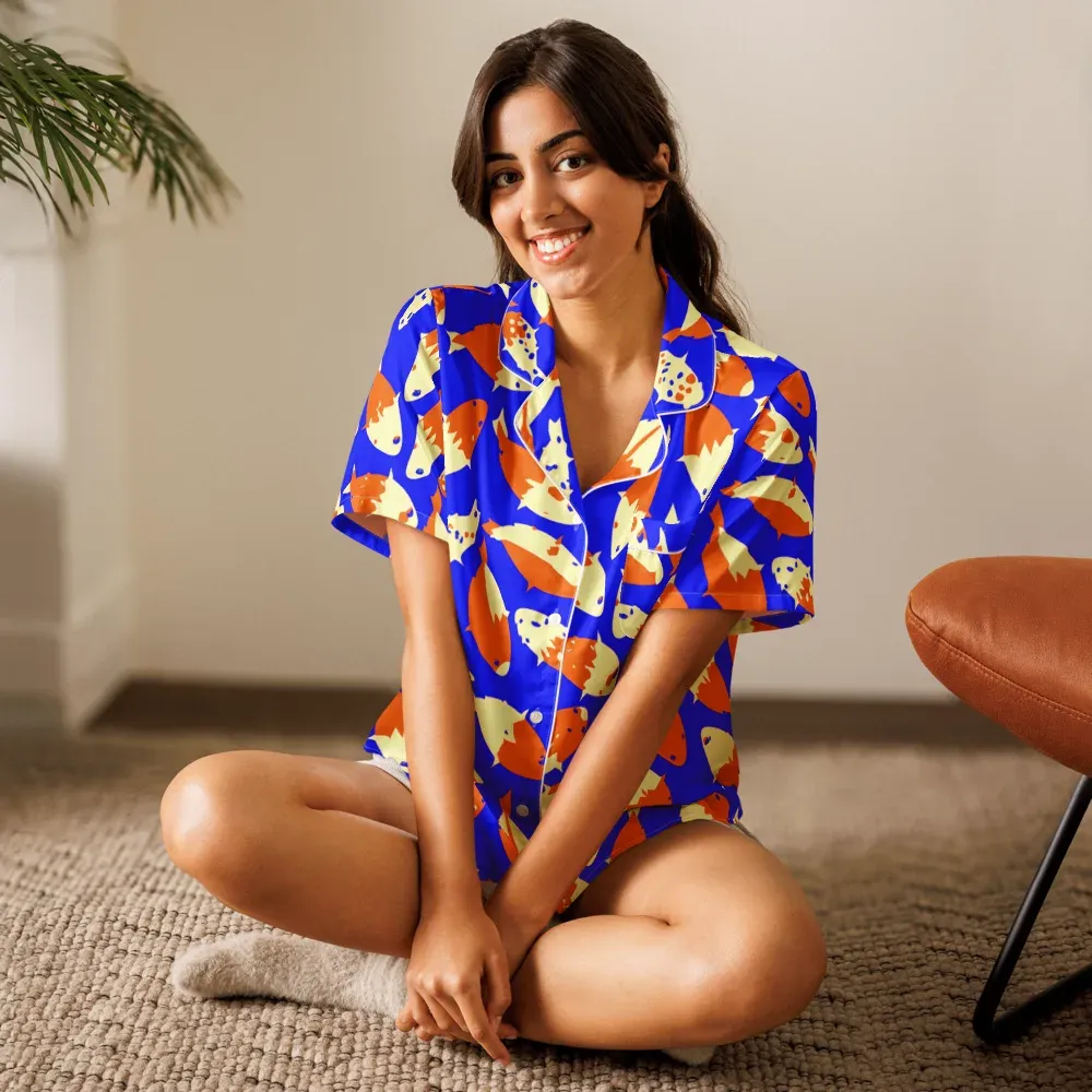 Koi Voltage on Women's Short Sleeve Pajama Top — Front