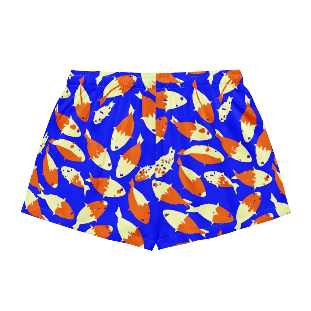 Koi Voltage on Women's Pajama Shorts — Back