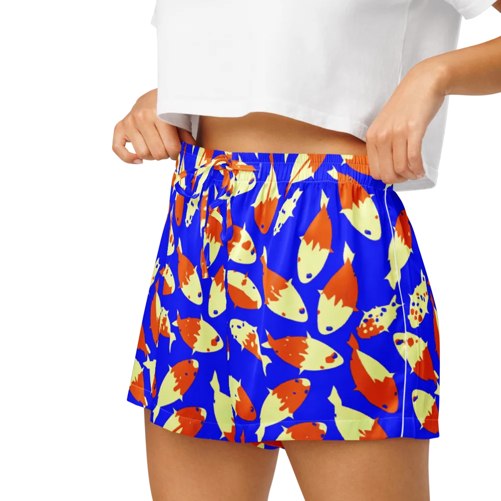 Koi Voltage on Women's Pajama Shorts — Left