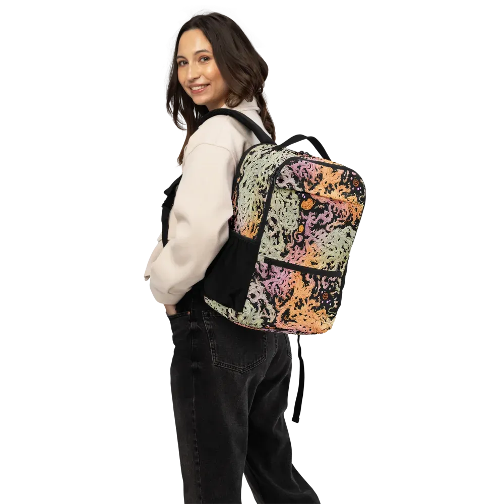 Flame Garden on Utility Backpack — Back