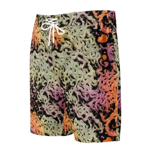 Flame Garden on a Men's Board Shorts