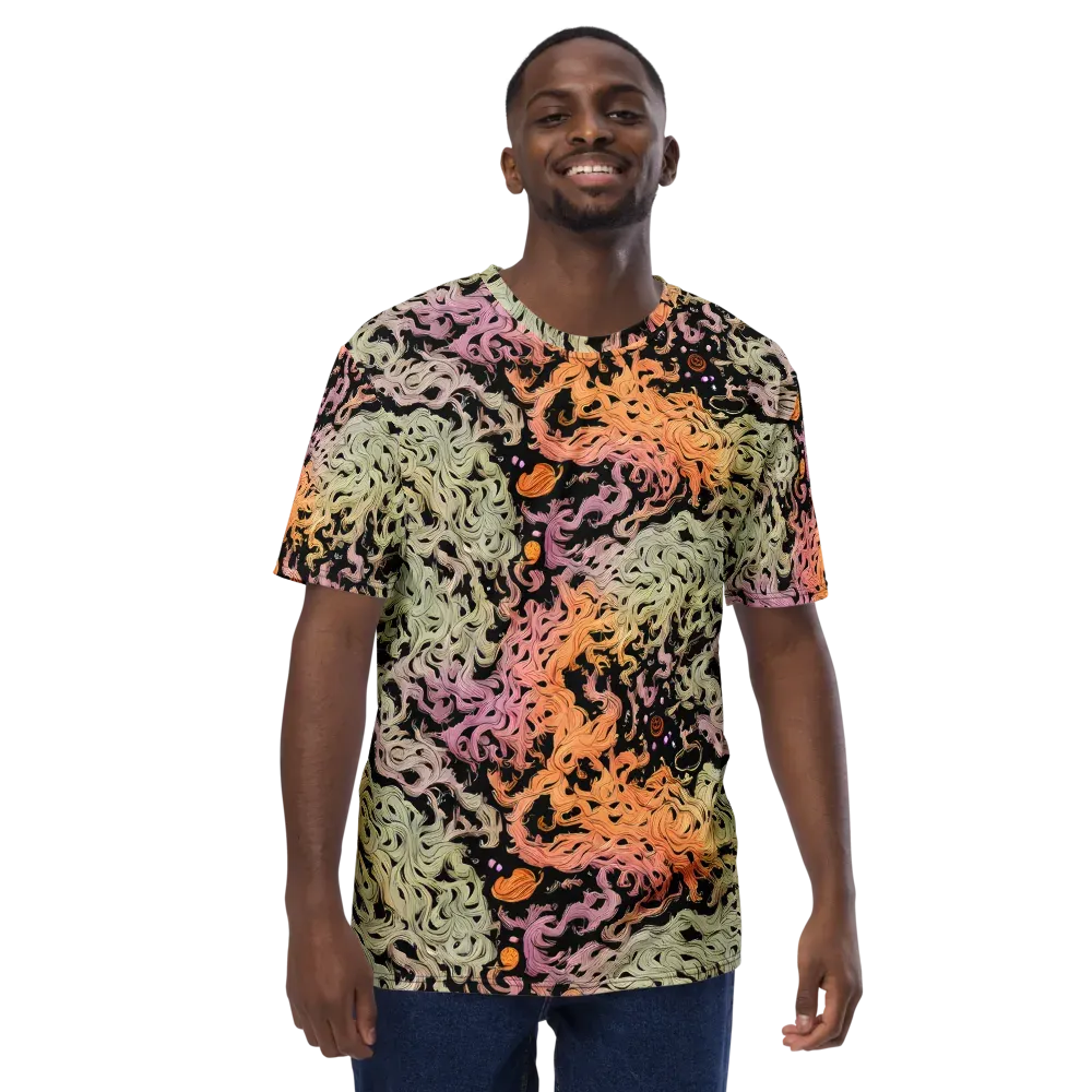Flame Garden on Men's Crew Neck T-Shirt — Front