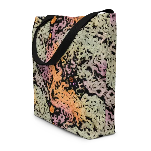 Flame Garden on a Large Tote Bag W/ Pocket