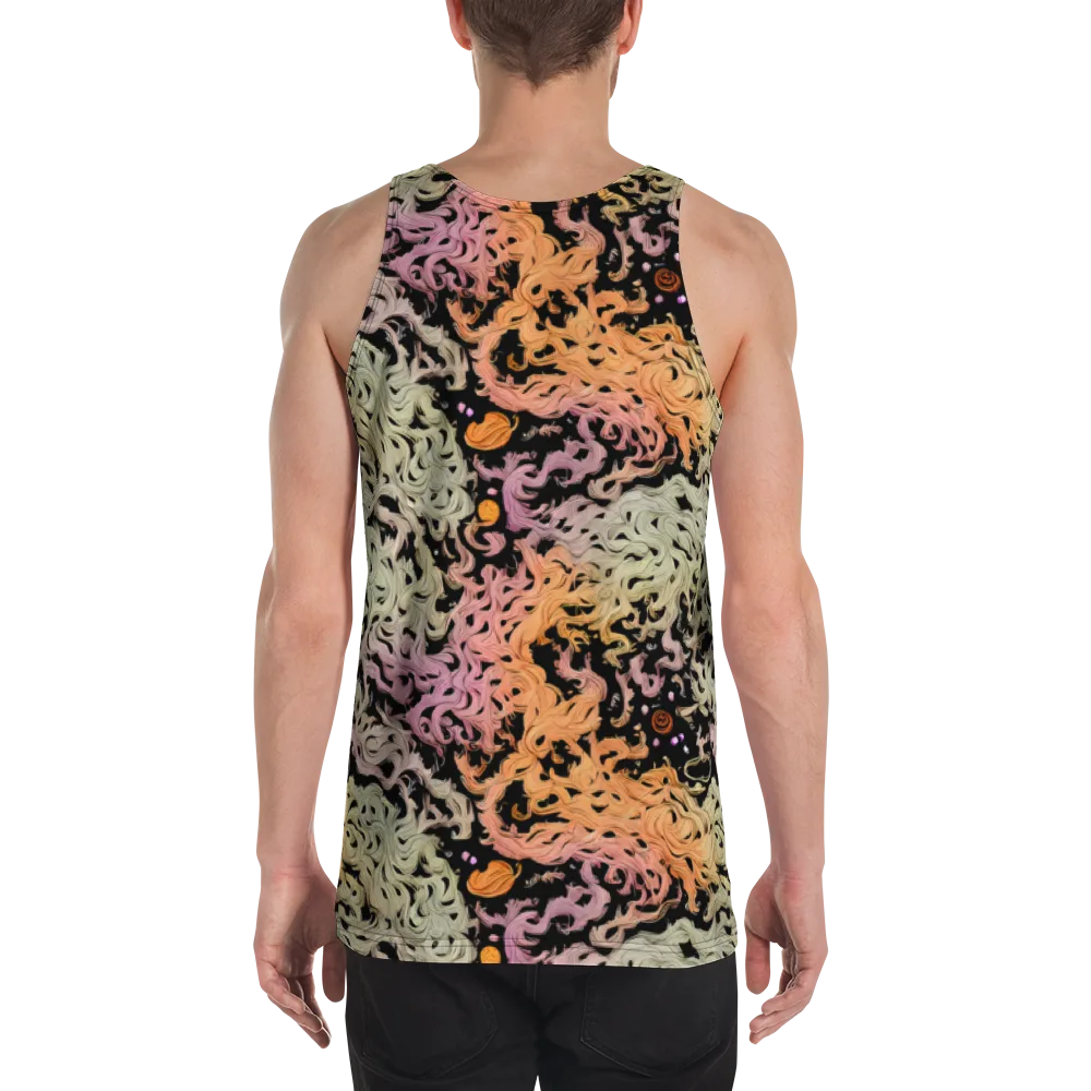 Flame Garden on Men's Tank Top — Back