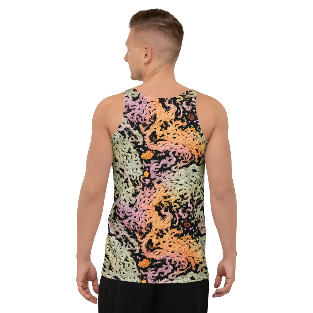 Flame Garden on Men's Tank Top — Back