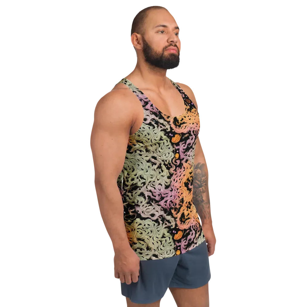 Flame Garden on Men's Tank Top — Right Front