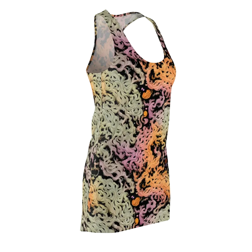 Flame Garden on Racerback Dress — Front Side