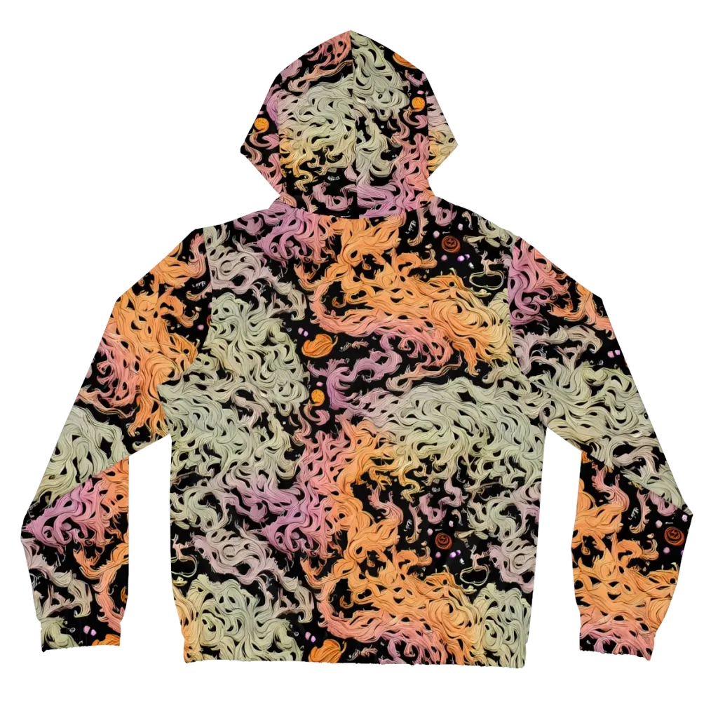 Flame Garden on Women's Full-Zip Hoodie — Back